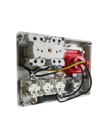 Gewiss Bodenlose horizontale verriegelte Steckdose 2p+t 16a 400v 9h mit Sicherungshaltersockel